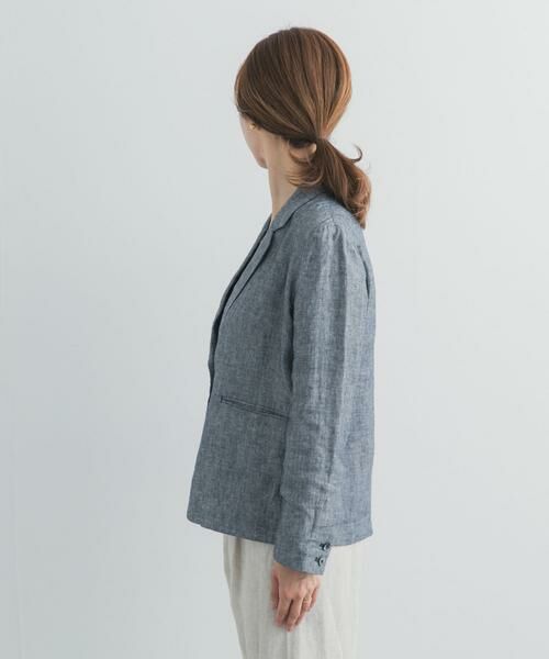 URBAN RESEARCH DOORS / アーバンリサーチ ドアーズ その他アウター | ヘリンボーンリネンジャケット | 詳細9