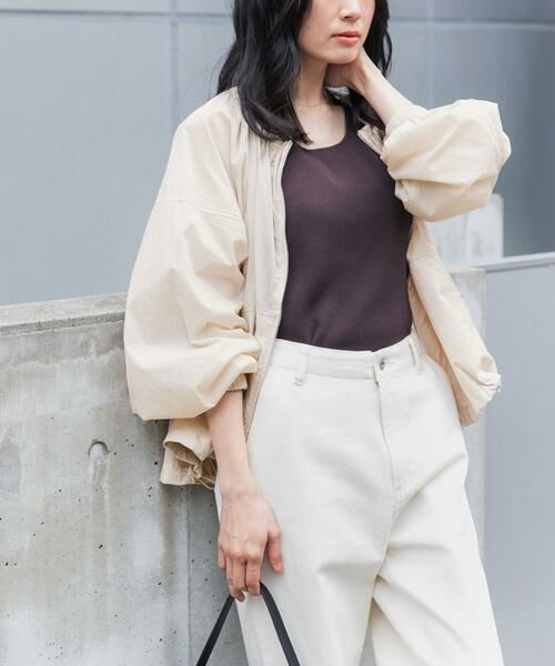 URBAN RESEARCH DOORS / アーバンリサーチ ドアーズ ブルゾン | 『UR TECH』ポケッタブル撥水ノーカラーブルゾン | 詳細2