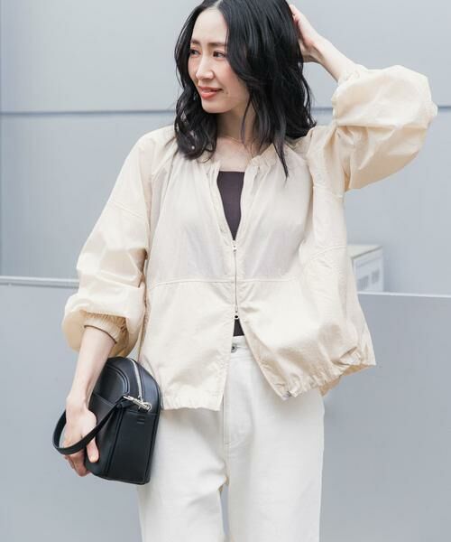 URBAN RESEARCH DOORS / アーバンリサーチ ドアーズ ブルゾン | 『UR TECH』ポケッタブル撥水ノーカラーブルゾン | 詳細3