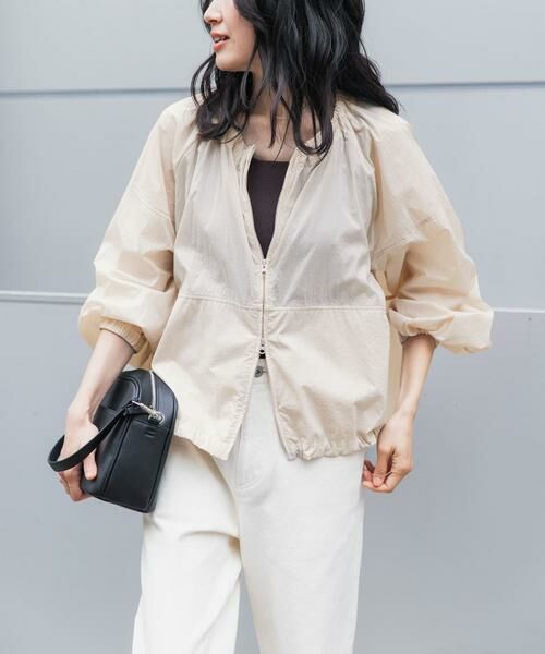 URBAN RESEARCH DOORS / アーバンリサーチ ドアーズ ブルゾン | 『UR TECH』ポケッタブル撥水ノーカラーブルゾン | 詳細4