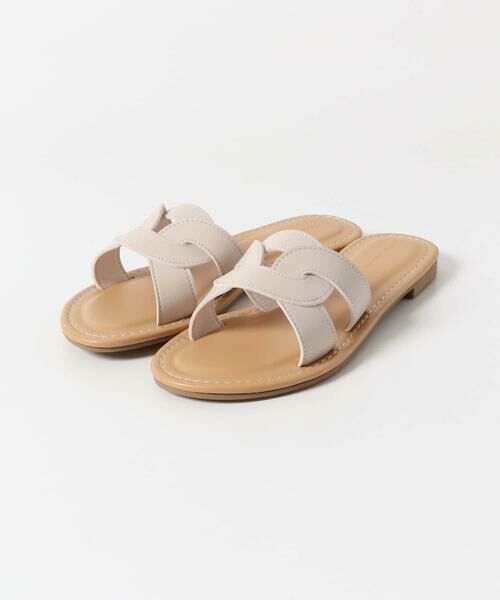 URBAN RESEARCH DOORS / アーバンリサーチ ドアーズ サンダル | カッティングサンダル（アイボリー）