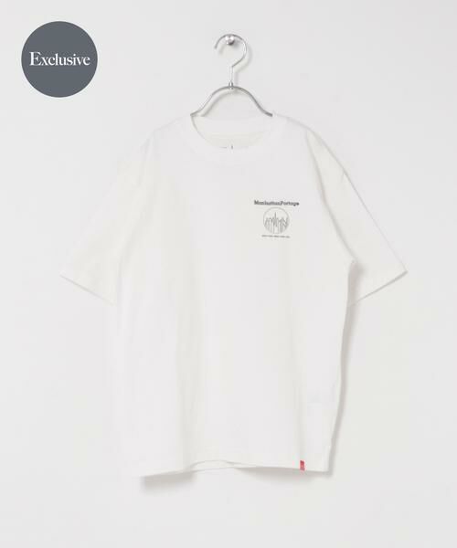 URBAN RESEARCH DOORS / アーバンリサーチ ドアーズ トップス | 『親子リンク』『150サイズ』『別注』MANHATTAN PORTAGE×DOORS　1ptプリントTシャツ(KIDS)（オフホワイト）