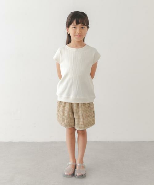 URBAN RESEARCH DOORS / アーバンリサーチ ドアーズ トップス | 『150サイズあり』変形ワッフルノースリーブプルオーバー(KIDS) | 詳細10