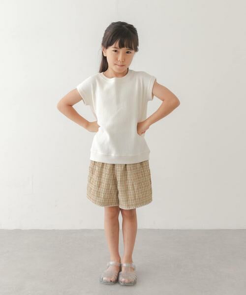 URBAN RESEARCH DOORS / アーバンリサーチ ドアーズ トップス | 『150サイズあり』変形ワッフルノースリーブプルオーバー(KIDS) | 詳細11
