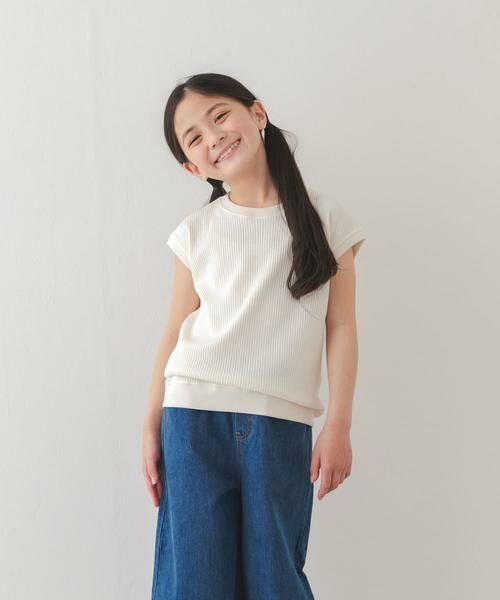 URBAN RESEARCH DOORS / アーバンリサーチ ドアーズ トップス | 『150サイズあり』変形ワッフルノースリーブプルオーバー(KIDS) | 詳細4