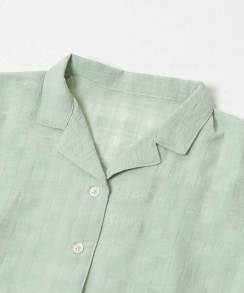 URBAN RESEARCH DOORS / アーバンリサーチ ドアーズ トップス | シアーチェックオープンカラーシャツ(KIDS) | 詳細2