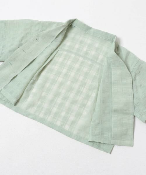 URBAN RESEARCH DOORS / アーバンリサーチ ドアーズ トップス | シアーチェックオープンカラーシャツ(KIDS) | 詳細3