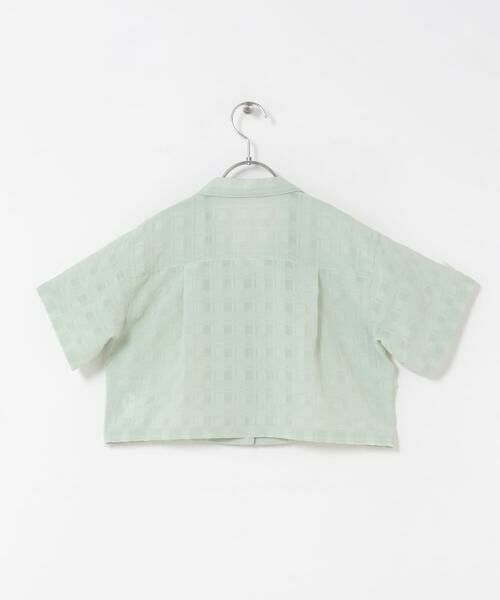 URBAN RESEARCH DOORS / アーバンリサーチ ドアーズ トップス | シアーチェックオープンカラーシャツ(KIDS) | 詳細4