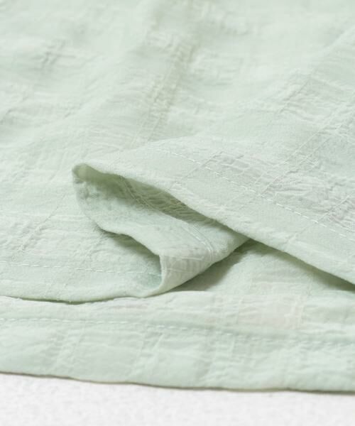 URBAN RESEARCH DOORS / アーバンリサーチ ドアーズ トップス | シアーチェックオープンカラーシャツ(KIDS) | 詳細5