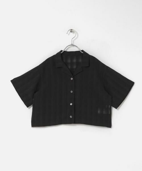 URBAN RESEARCH DOORS / アーバンリサーチ ドアーズ トップス | シアーチェックオープンカラーシャツ(KIDS) | 詳細16