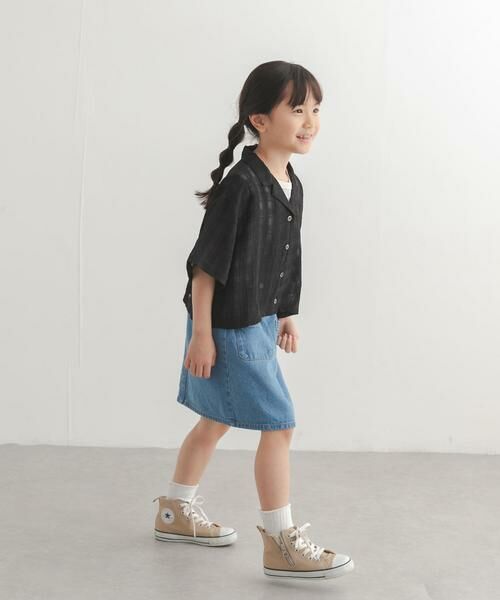 URBAN RESEARCH DOORS / アーバンリサーチ ドアーズ トップス | シアーチェックオープンカラーシャツ(KIDS) | 詳細12