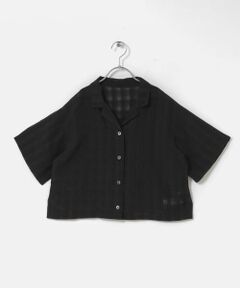 URBAN RESEARCH DOORS / アーバンリサーチ ドアーズ トップス | 『150サイズ』シアーチェックオープンカラーシャツ(KIDS)