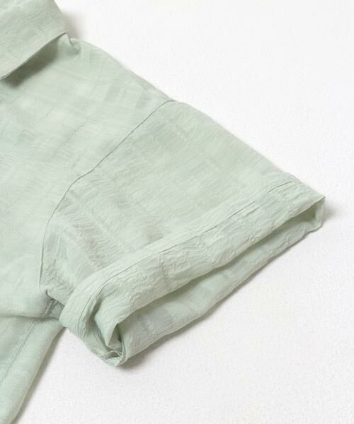 URBAN RESEARCH DOORS / アーバンリサーチ ドアーズ トップス | 『150サイズ』シアーチェックオープンカラーシャツ(KIDS) | 詳細10