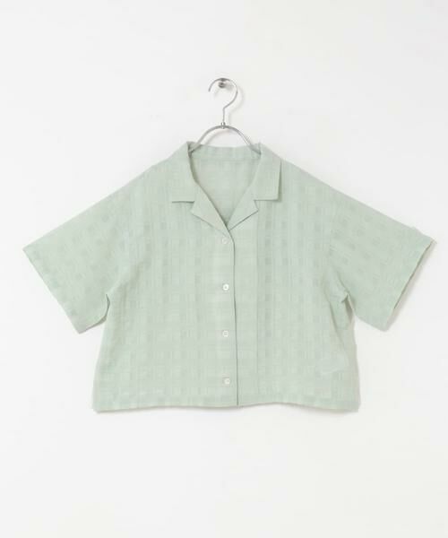 URBAN RESEARCH DOORS / アーバンリサーチ ドアーズ トップス | 『150サイズ』シアーチェックオープンカラーシャツ(KIDS) | 詳細7