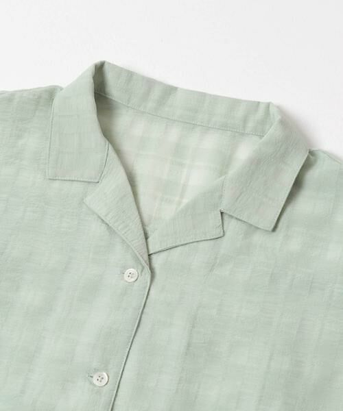 URBAN RESEARCH DOORS / アーバンリサーチ ドアーズ トップス | 『150サイズ』シアーチェックオープンカラーシャツ(KIDS) | 詳細8