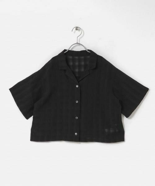 URBAN RESEARCH DOORS / アーバンリサーチ ドアーズ トップス | 『150サイズ』シアーチェックオープンカラーシャツ(KIDS) | 詳細14
