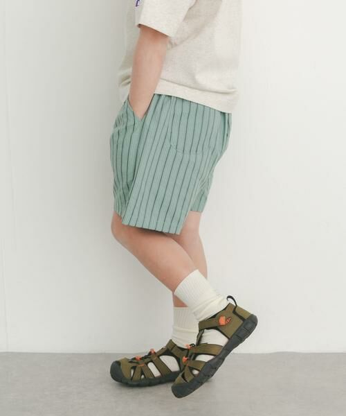 URBAN RESEARCH DOORS / アーバンリサーチ ドアーズ パンツ | 『150サイズあり』ストライプショートパンツ(KIDS) | 詳細2