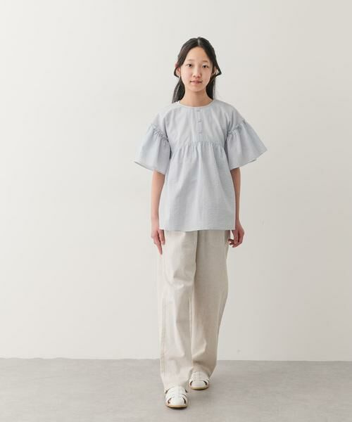 URBAN RESEARCH DOORS / アーバンリサーチ ドアーズ パンツ | 『150サイズ』コットンリネンイージーパンツ(KIDS) | 詳細3