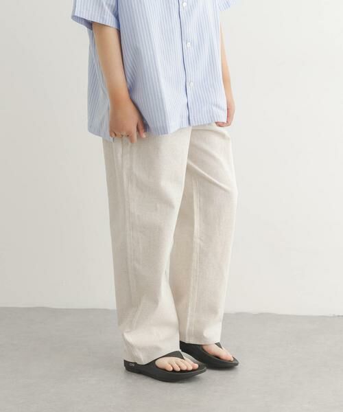 URBAN RESEARCH DOORS / アーバンリサーチ ドアーズ パンツ | 『150サイズ』コットンリネンイージーパンツ(KIDS) | 詳細5