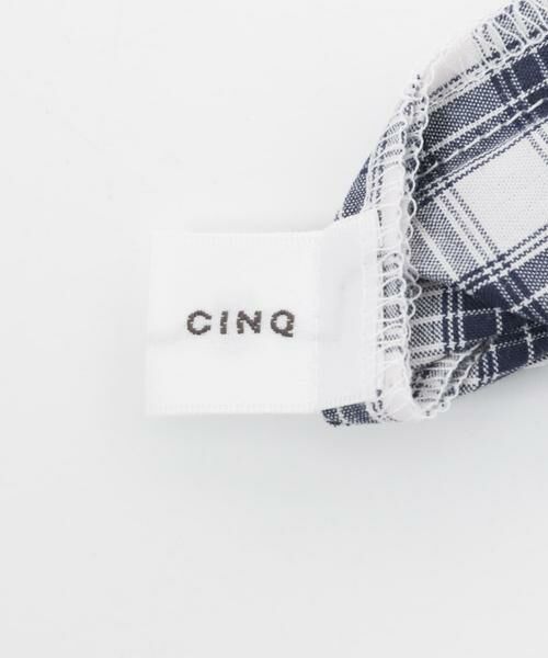 URBAN RESEARCH DOORS / アーバンリサーチ ドアーズ ポーチ | CINQ　ネイビーチェック 巾着S | 詳細5