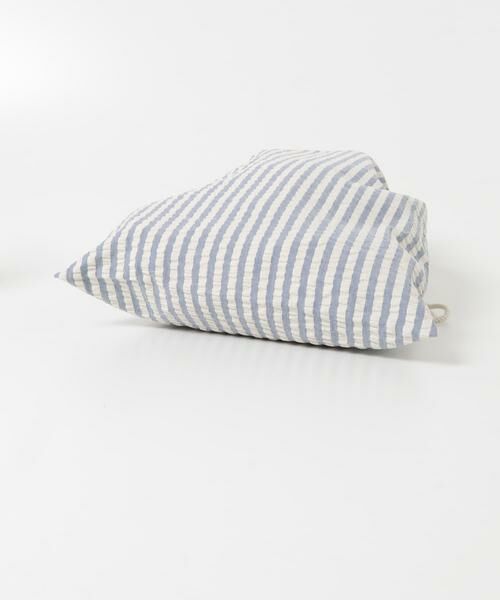 URBAN RESEARCH DOORS / アーバンリサーチ ドアーズ ポーチ | CINQ　ライトブルーストライプ 巾着L | 詳細3