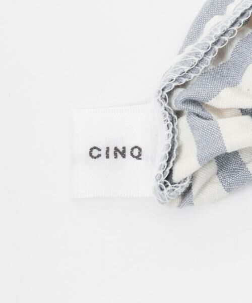 URBAN RESEARCH DOORS / アーバンリサーチ ドアーズ ポーチ | CINQ　ライトブルーストライプ 巾着L | 詳細5