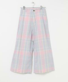 URBAN RESEARCH DOORS / アーバンリサーチ ドアーズ その他パンツ | MEYAME　CHECK SIDE LINE WIDE PANTS