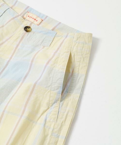 URBAN RESEARCH DOORS / アーバンリサーチ ドアーズ その他パンツ | MEYAME　CHECK SIDE LINE WIDE PANTS | 詳細3