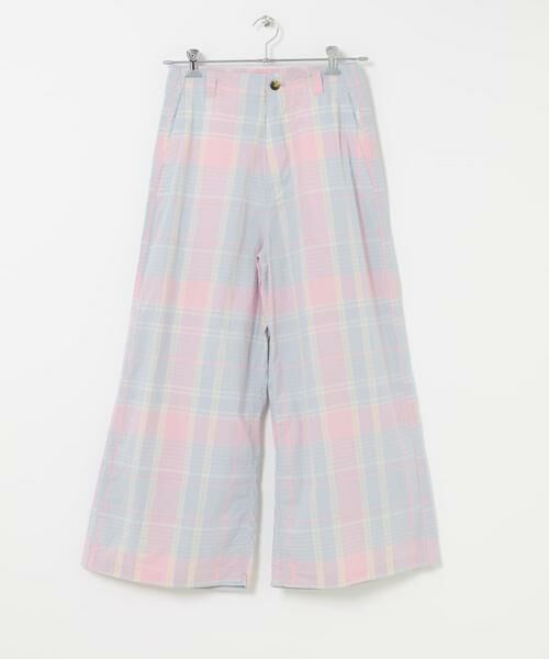 URBAN RESEARCH DOORS / アーバンリサーチ ドアーズ その他パンツ | MEYAME　CHECK SIDE LINE WIDE PANTS | 詳細8