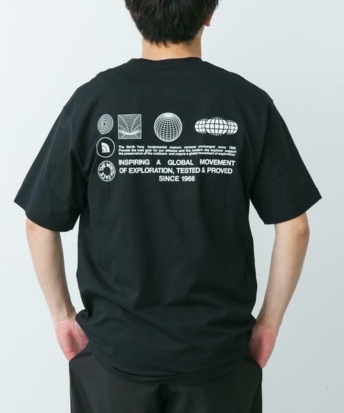 URBAN RESEARCH DOORS / アーバンリサーチ ドアーズ Tシャツ | THE NORTH FACE　SHORT-SLEEVE FD GLOBEGRID T-SHIRTS（ブラック）