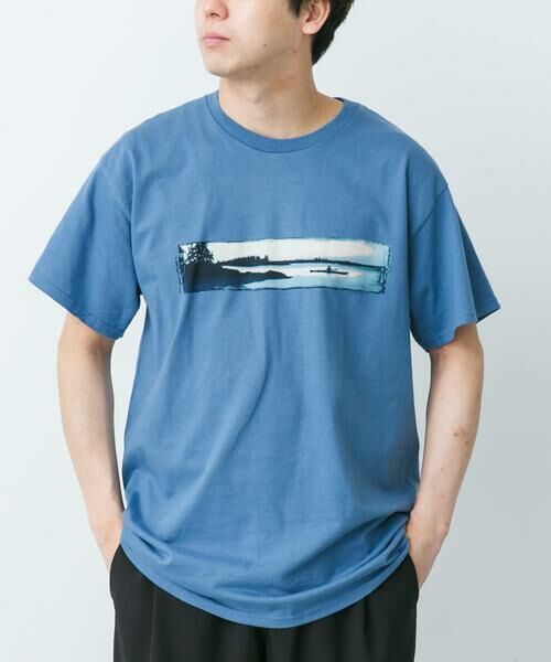 URBAN RESEARCH DOORS / アーバンリサーチ ドアーズ Tシャツ | LIBERTY GRAPHICS　GRAPHIC T-SHIRTS（ブルー）