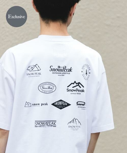 URBAN RESEARCH DOORS / アーバンリサーチ ドアーズ Tシャツ | 『別注』Snow Peak Apparel×DOORS PROTOARCHIVEPRINT T-SHIRTS(ホワイト)