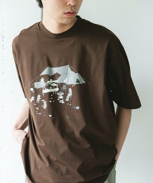 URBAN RESEARCH DOORS / アーバンリサーチ ドアーズ Tシャツ | 『別注』Snow Peak Apparel×DOORS WA/AC FAMILY CAMP T-SHIRTS | 詳細13