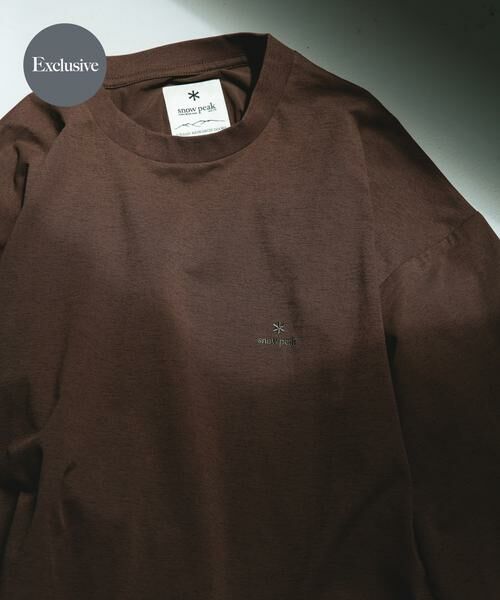 URBAN RESEARCH DOORS / アーバンリサーチ ドアーズ Tシャツ | 『別注』Snow Peak Apparel×DOORS WA/AC DRAWSTRING T-SHIRTS(ブラウン)