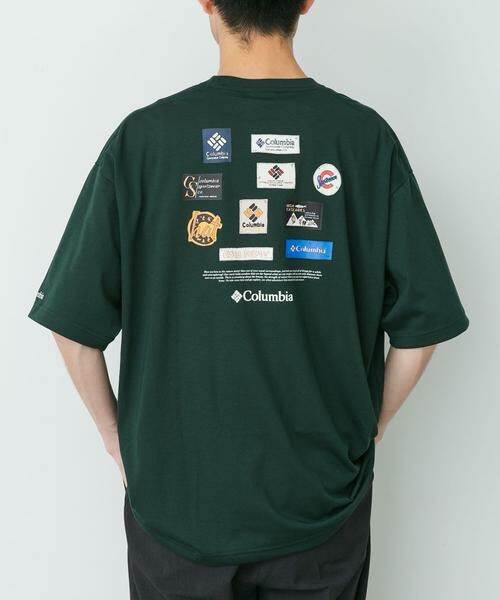 URBAN RESEARCH DOORS / アーバンリサーチ ドアーズ Tシャツ | Columbia　スタックブルックグラフィック ショートスリーブTシャツ（グリーン）