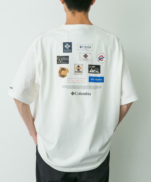 URBAN RESEARCH DOORS / アーバンリサーチ ドアーズ Tシャツ | Columbia　スタックブルックグラフィック ショートスリーブTシャツ（ホワイト）