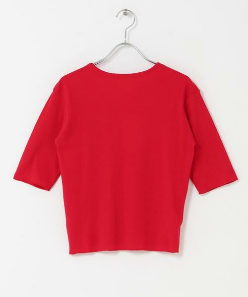 URBAN RESEARCH DOORS / アーバンリサーチ ドアーズ Tシャツ | MEYAME　SOFT RIB HALF-SLEEVE T-SHIRTS（レッド）
