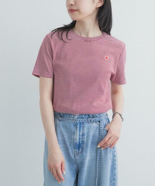 URBAN RESEARCH DOORS / アーバンリサーチ ドアーズ Tシャツ | 『別注』PETIT BATEAU×DOORS　EMBROIDERYT-SHIRTS ST2 | 詳細1