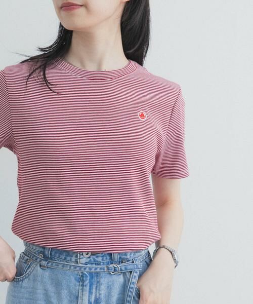 URBAN RESEARCH DOORS / アーバンリサーチ ドアーズ Tシャツ | 『別注』PETIT BATEAU×DOORS　EMBROIDERYT-SHIRTS ST2 | 詳細2