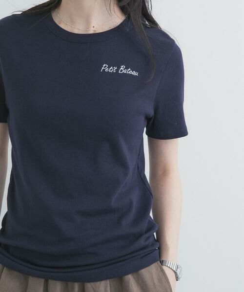 URBAN RESEARCH DOORS / アーバンリサーチ ドアーズ Tシャツ | 『別注』PETIT BATEAU×DOORS　EMBROIDERYT-SHIRTSCU | 詳細2