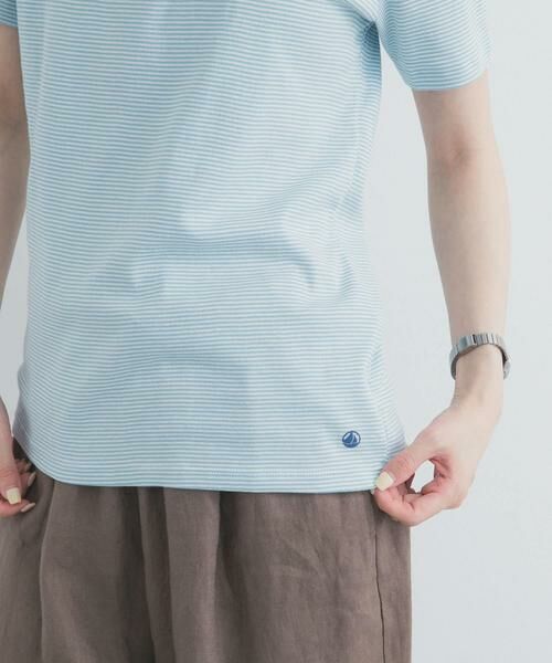 URBAN RESEARCH DOORS / アーバンリサーチ ドアーズ Tシャツ | 『別注』PETIT BATEAU×DOORS　EMBROIDERYT-SHIRTSCUST | 詳細9