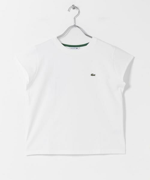 URBAN RESEARCH DOORS / アーバンリサーチ ドアーズ Tシャツ | LACOSTE　キャップスリーブTシャツ（ホワイト系その他）