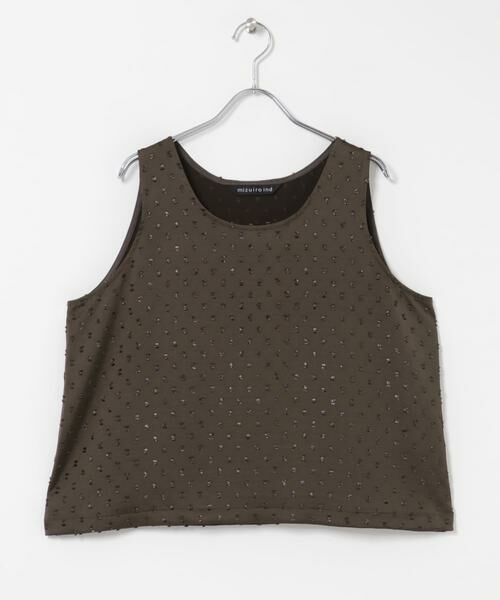 URBAN RESEARCH DOORS / アーバンリサーチ ドアーズ タンクトップ | mizuiro-ind　SATIN JQ TANK TOP | 詳細1