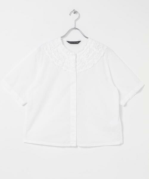 URBAN RESEARCH DOORS / アーバンリサーチ ドアーズ シャツ・ブラウス | mizuiro-ind　FRILL CREW NECK SHIRTS | 詳細1