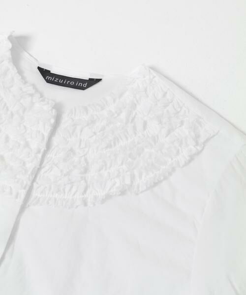 URBAN RESEARCH DOORS / アーバンリサーチ ドアーズ シャツ・ブラウス | mizuiro-ind　FRILL CREW NECK SHIRTS | 詳細2