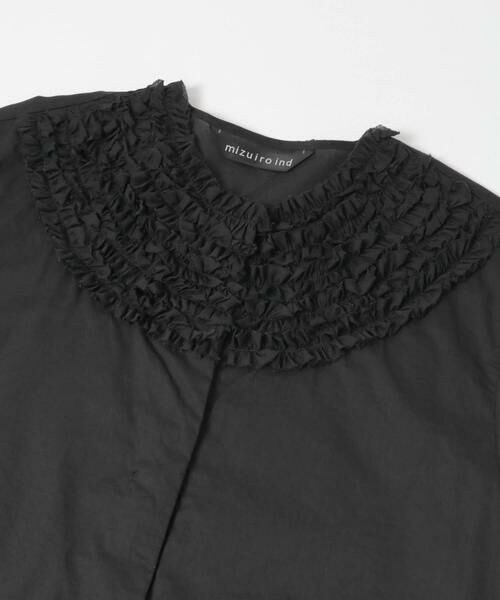 URBAN RESEARCH DOORS / アーバンリサーチ ドアーズ シャツ・ブラウス | mizuiro-ind　FRILL CREW NECK SHIRTS | 詳細5