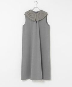 URBAN RESEARCH DOORS / アーバンリサーチ ドアーズ ワンピース | mizuiro-ind　PLEATS COLLOR NO-SLEEVE ONE-PIECE