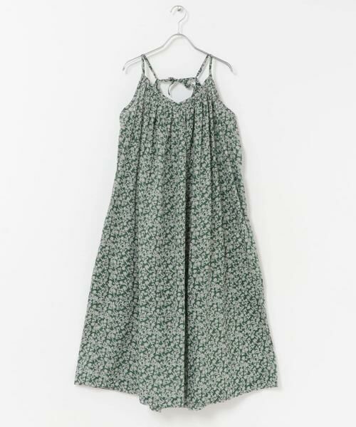 URBAN RESEARCH DOORS / アーバンリサーチ ドアーズ ワンピース | SOIL　FLOWER CAMISOLE DRESS（グリーン）