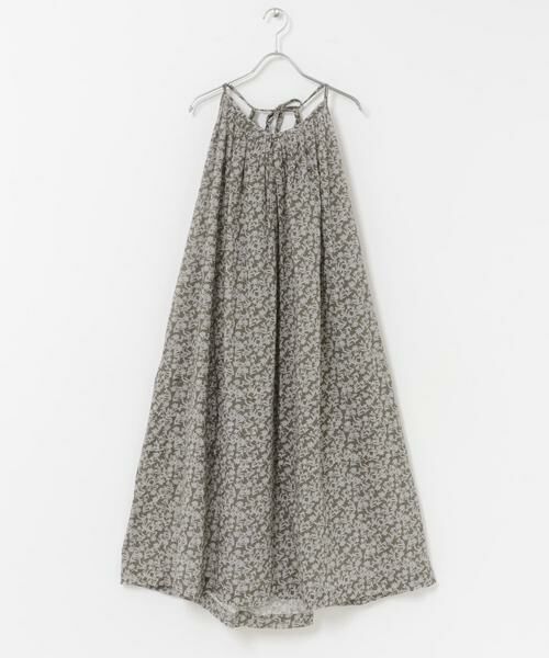 URBAN RESEARCH DOORS / アーバンリサーチ ドアーズ ワンピース | SOIL　FLOWER CAMISOLE DRESS（カーキ）