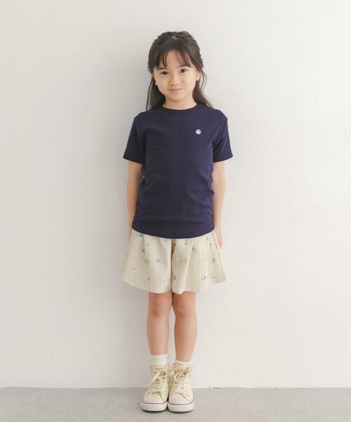 URBAN RESEARCH DOORS / アーバンリサーチ ドアーズ Tシャツ | 『別注』PETIT BATEAU×DOORS　刺繍ロゴTシャツ | 詳細2